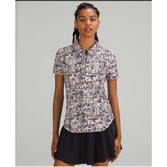 Lululemon Tops - Lululemon Quick-Drying Short Sleeve Polo Shirt Size 8